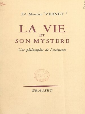 cover image of La vie et son mystère